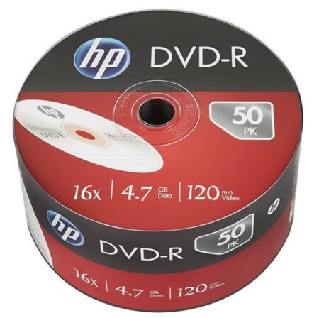 Диск DVD-R HP 4.7GB 120min 4x bulk 50 esperanto