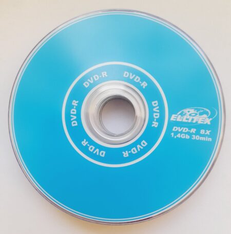 Диск mini DVD-R -ELLITEX 80mm 1.4Gb 36 min 8x v3
