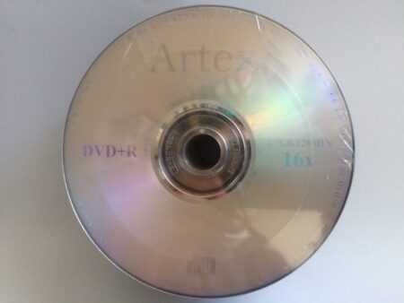 Диск DVD+R Artex 4.7GB 120MIN 16x bulk 50