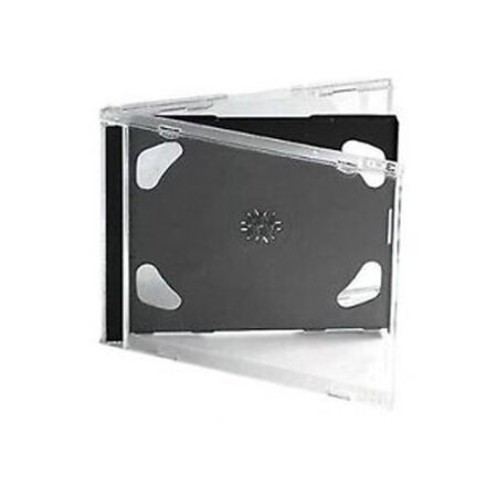 Коробка для CD дисків jewel box 10.4mm Double/black tray ALERUS 100шт.